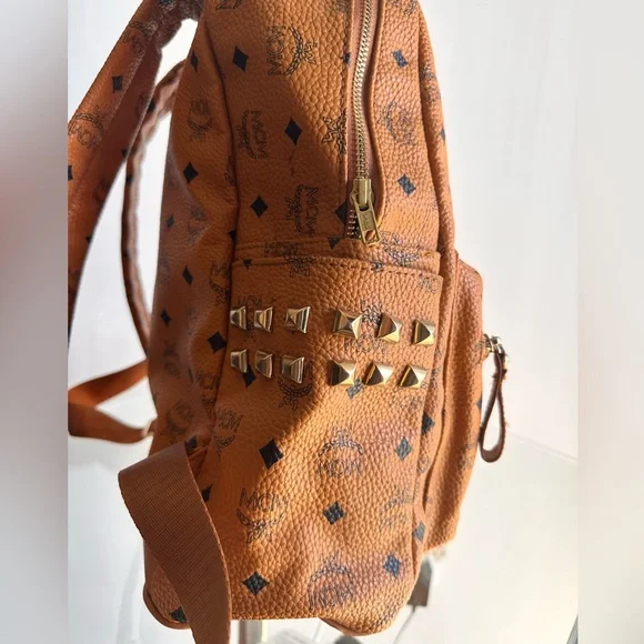 MCM Cognac Visetos Backpack - Picture 3 of 7